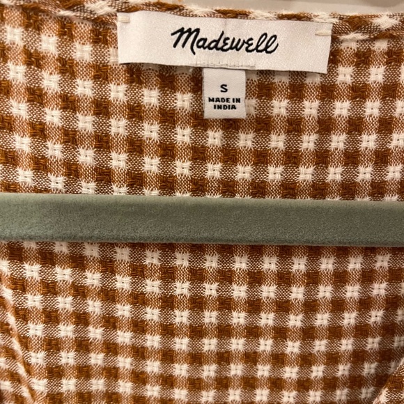 Madewell Long Sleeve Gingham Dress - Picture 2 of 3